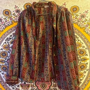 DonKenny button up blouse with tie